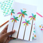 Palm Tree Tropical Notebook, thumbnail 1 of 7