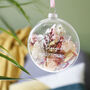 Engagement Floral Glass Bauble Hanging Decoration, thumbnail 4 of 6