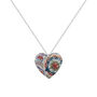 Lotus Flower Heart Pendant Necklace, thumbnail 1 of 2