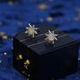 Starburst Opal Stud Earrings In Sterling Silver, thumbnail 2 of 11