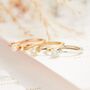 Personalised 9ct Gold Tall Diamond Engagement Ring, thumbnail 6 of 11