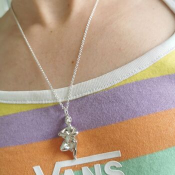 Personalised Yoga Charm Necklace Tree Pose, 4 of 11