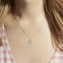 Mum And Daughter Silver Heart Christmas Necklace Set, thumbnail 5 of 9