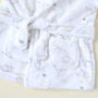 Personalised Plush Baby Dressing Gown With Elephants, thumbnail 4 of 5
