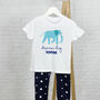 Dream Big Personalised Kids Elephant Pyjamas, thumbnail 1 of 2