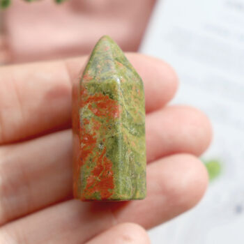 Unakite Gemstone Mini Tower, 3 of 10