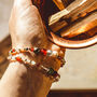 Faceted Crystal Intention Beaded Bracelet, thumbnail 1 of 12