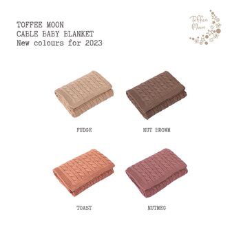 Personalised Toast Luxury Cotton Baby Blanket, 3 of 12