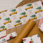 Personalised Christmas Camper Van Wrapping Paper, thumbnail 1 of 2