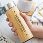 Personalised Star Bamboo Flask | Tea | Coffee | Father's Day | Dad | Grandad|, thumbnail 6 of 7