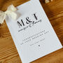 Personalised Floral Wedding Day Card For The Newly Weds, thumbnail 2 of 4
