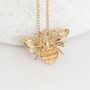 9ct Gold Bumble Bee Necklace, thumbnail 1 of 12