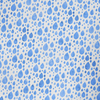 Blue Raindrop Wrapping Paper Roll Or Folded, 2 of 2