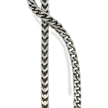 Titanium 7mm Square Wheat Chain, 2 of 5