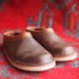 Handmade Leather Gardenning Clogs, thumbnail 7 of 8