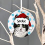 Christmas Personalised Ceramic Cat Decoration, thumbnail 6 of 6