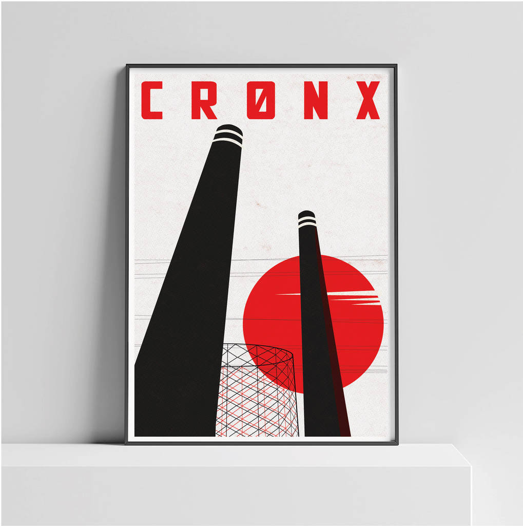 Industrial Cronx Illustrated Art Print Of Croydon, 1 of 4