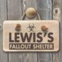 Personalised Fallout Shelter Bedroom Sign, thumbnail 2 of 2