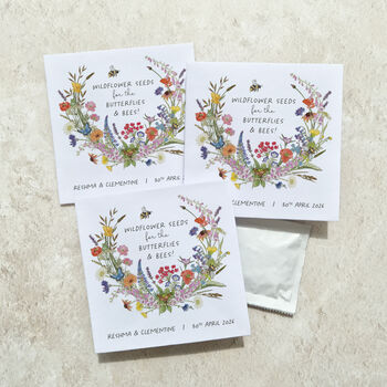10 Cottage Garden Wildflower Seed Packet Wedding Favours, 9 of 9