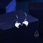 Kiwi Bird Drop Hook Earrings In Sterling Silver, thumbnail 4 of 10