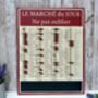 French Shopping List Pense Bete Planner Reusable Grocery Checklist, thumbnail 8 of 9