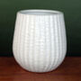 White Ceramic Planter Plant Pot, thumbnail 2 of 2