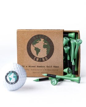 Bamboo Golf Tees, Accessory Bag And Course Essentials Golf Gift Set, 7 of 11