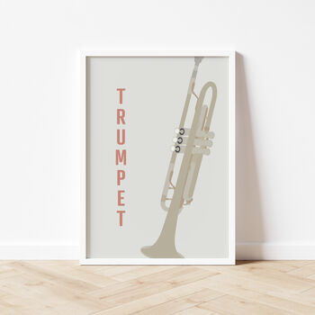 Trumpet Print | Instrument Music Poster, 7 of 10