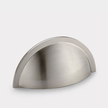 Modern Solid Brass Drawer Cup Handle, 6 of 9