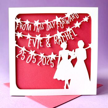 From This Day Personalised Wedding Card, 5 of 6