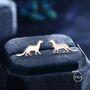 Sterling Silver Weasel Stud Earrings, thumbnail 1 of 12