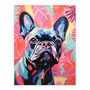 The Pastel Pooch French Bulldog Neon Fun Wall Art Print, thumbnail 6 of 6