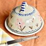 Ceramic Floral Butter Dish, thumbnail 1 of 3