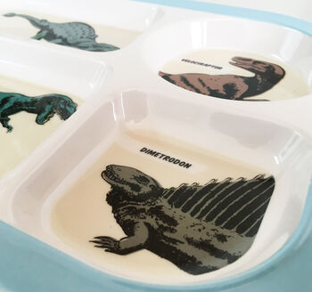 Children's Dinosaur Design Melamine Food Tray, 4 of 6