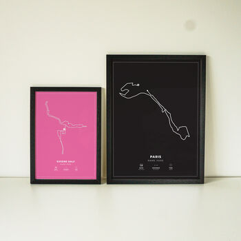 Personalised Minimal Route Map Art For Any Run, 5 of 6