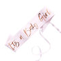 Pink And Rose Gold Foiled Mummy To Be Baby Shower Sash, thumbnail 2 of 3