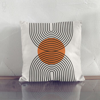 Bauhaus Retro Abstract Geometric Soft Cushion Cover, 3 of 10