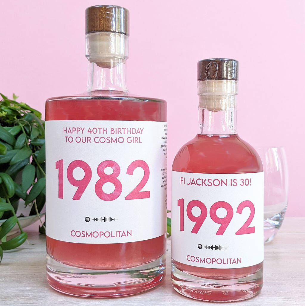 Personalised Special Year Cosmopolitan With Music, 1 of 4