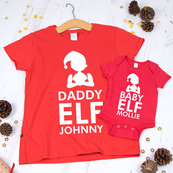Personalised Christmas Elf Family T Shirts, 2 of 6