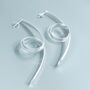 Sterling Silver Coil Stud Earrings, thumbnail 1 of 3