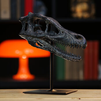 Velociraptor Dinosaur Skull Painted 3D Model Gifts For Him, 4 of 6