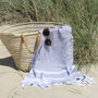 Personalised Natural Hammam Bath And Beach Towels, thumbnail 2 of 8