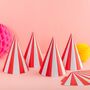 Bright Striped Party Hats, thumbnail 5 of 9