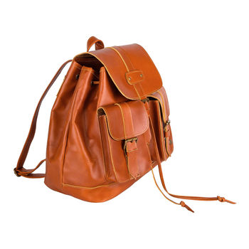 Personalised Buffalo Leather Nomad Backpack/Rucksack, 4 of 9