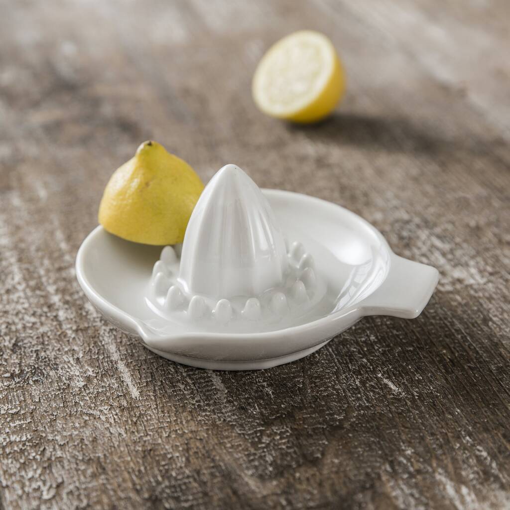 White Porcelain Lemon Squeezer