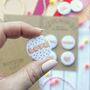 Love Themed Badges, Pack Of Four, thumbnail 2 of 12
