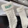 Personalised Embroidered Knitted Christmas Stocking, thumbnail 4 of 12
