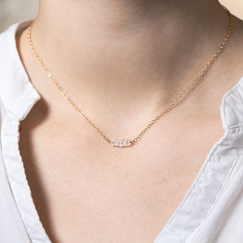 moonstone necklace gold 14k fill notonthehighstreet jewellery