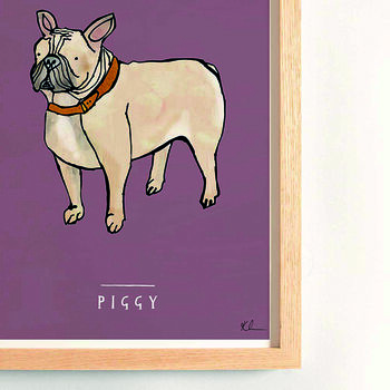 French Bulldog Personalised Fine Art Print, 4 of 4