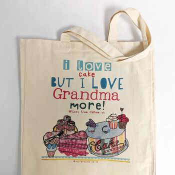 Personalised We Love You Grandma Bag, 2 of 12